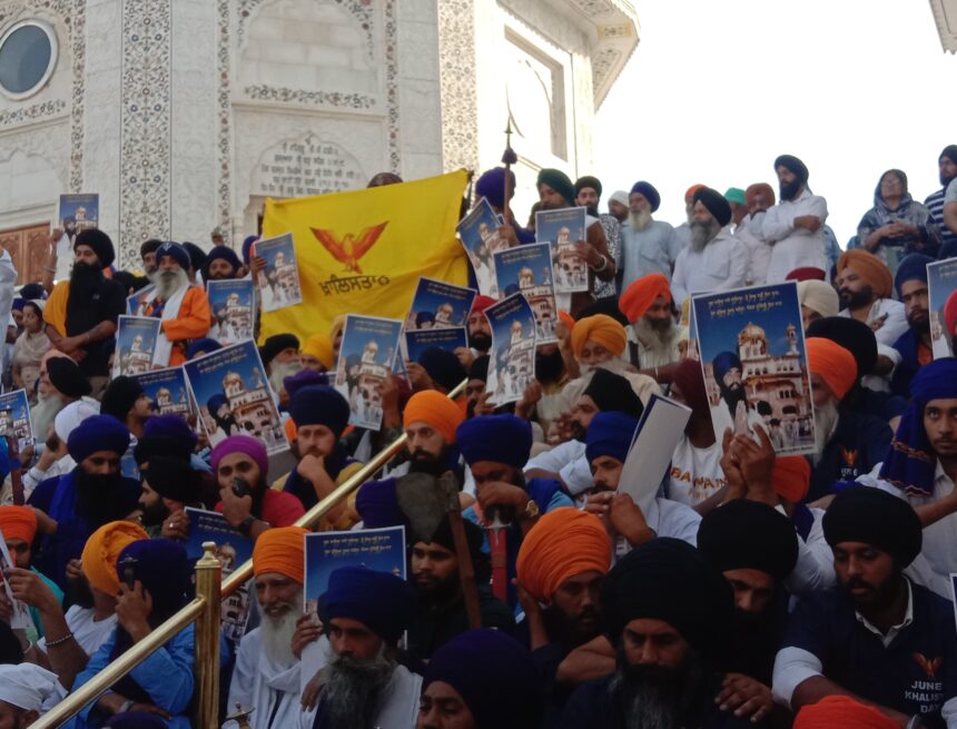 Sikhs reiterate demand for Khalistan on 40th anniversary of ’84 army attack at Akal Takht  